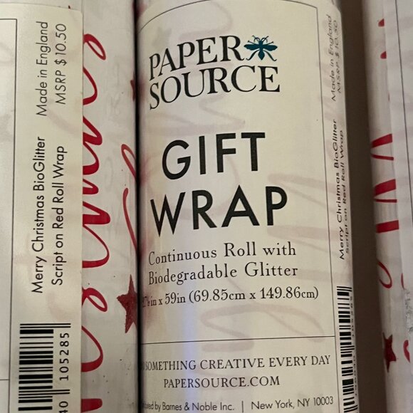 Christmas Wrapping Paper Bundle by Paper Source – 5 Rolls 🎄 (new) (hol/x) - Picture 13 of 13